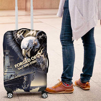 Navy Veteran 250th Anniversary Luggage Cover Forged Of Salt And Steel - Wonder Print Shop