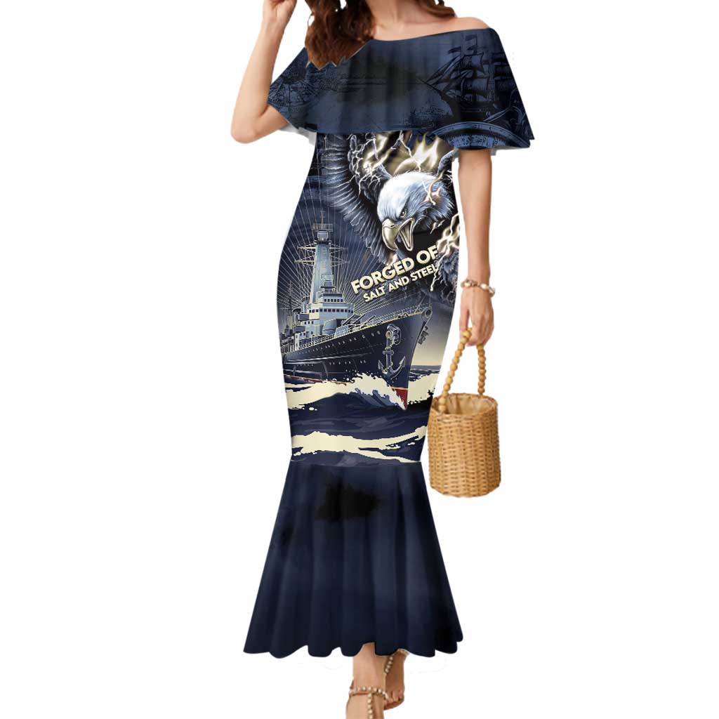 Navy Veteran 250th Anniversary Mermaid Dress Forged Of Salt And Steel - Wonder Print Shop