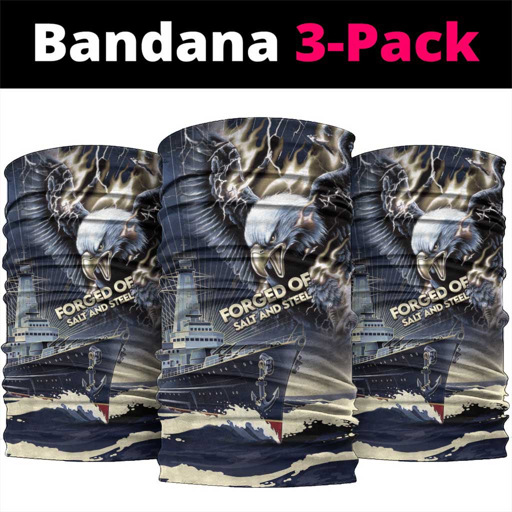 Navy Veteran 250th Anniversary Neck Gaiter Forged Of Salt And Steel - Wonder Print Shop