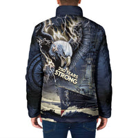 Navy Veteran 250th Anniversary Padded Jacket Forged Of Salt And Steel - Wonder Print Shop