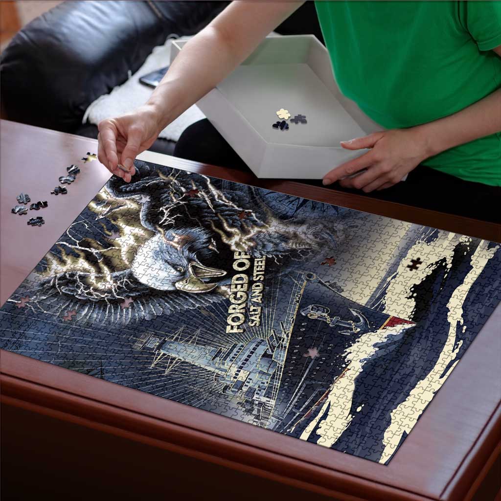 Navy Veteran 250th Anniversary Puzzle Forged Of Salt And Steel - Wonder Print Shop
