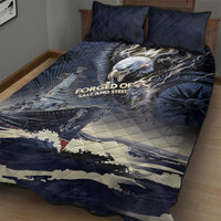 Navy Veteran 250th Anniversary Quilt Bed Set Forged Of Salt And Steel - Wonder Print Shop