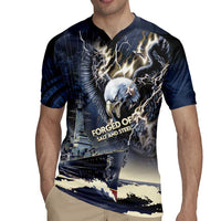 Navy Veteran 250th Anniversary Rugby Jersey Forged Of Salt And Steel - Wonder Print Shop