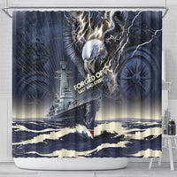 Navy Veteran 250th Anniversary Shower Curtain Forged Of Salt And Steel - Wonder Print Shop