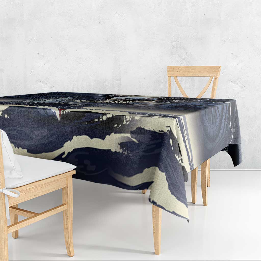 Navy Veteran 250th Anniversary Tablecloth Forged Of Salt And Steel - Wonder Print Shop