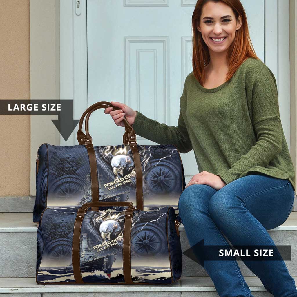 Navy Veteran 250th Anniversary Travel Bag Forged Of Salt And Steel - Wonder Print Shop
