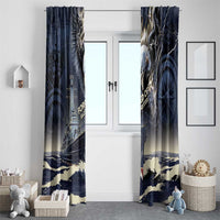 Navy Veteran 250th Anniversary Window Curtain Forged Of Salt And Steel - Wonder Print Shop