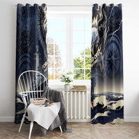Navy Veteran 250th Anniversary Window Curtain Forged Of Salt And Steel - Wonder Print Shop