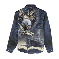 Navy Veteran 250th Anniversary Women Casual Shirt Forged Of Salt And Steel - Wonder Print Shop