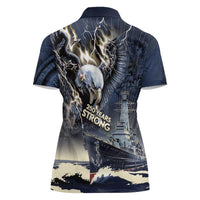 Navy Veteran 250th Anniversary Women Polo Shirt Forged Of Salt And Steel - Wonder Print Shop