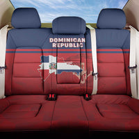 Dominican Republic Back Car Seat Cover Dominicana Flag Map