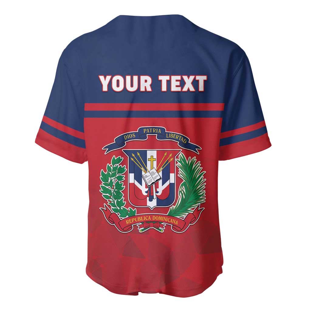 Personalized Dominican Republic Baseball Jersey Dominicana Flag Map