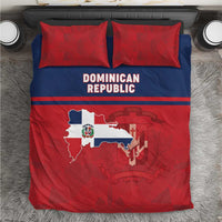 Dominican Republic Bedding Set Dominicana Flag Map