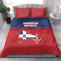Dominican Republic Bedding Set Dominicana Flag Map