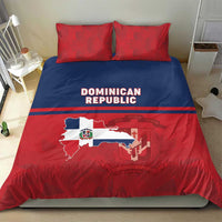 Dominican Republic Bedding Set Dominicana Flag Map