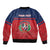 Personalized Dominican Republic Bomber Jacket Dominicana Flag Map