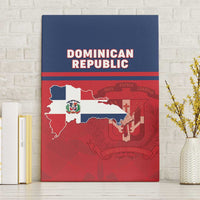 Dominican Republic Canvas Wall Art Dominicana Flag Map