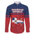 Personalized Dominican Republic Family Matching Long Sleeve Bodycon Dress and Hawaiian Shirt Dominicana Flag Map