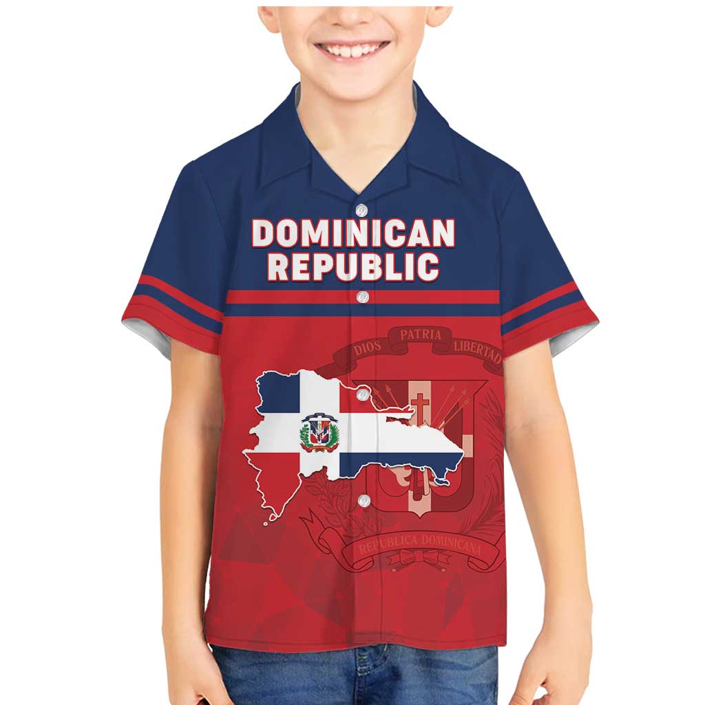 Personalized Dominican Republic Family Matching Mermaid Dress and Hawaiian Shirt Dominicana Flag Map