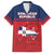 Personalized Dominican Republic Family Matching Off Shoulder Maxi Dress and Hawaiian Shirt Dominicana Flag Map