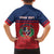 Personalized Dominican Republic Family Matching Off Shoulder Short Dress and Hawaiian Shirt Dominicana Flag Map