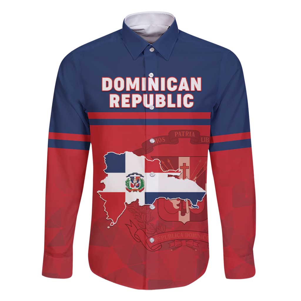 Personalized Dominican Republic Family Matching Short Sleeve Bodycon Dress and Hawaiian Shirt Dominicana Flag Map