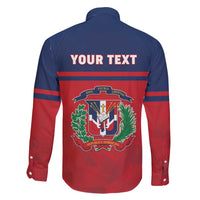 Personalized Dominican Republic Family Matching Tank Maxi Dress and Hawaiian Shirt Dominicana Flag Map