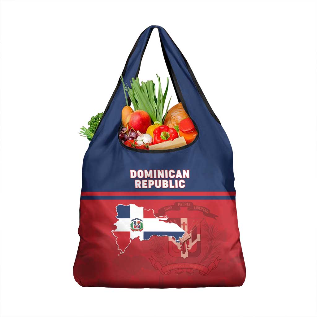 Dominican Republic Grocery Bag Dominicana Flag Map