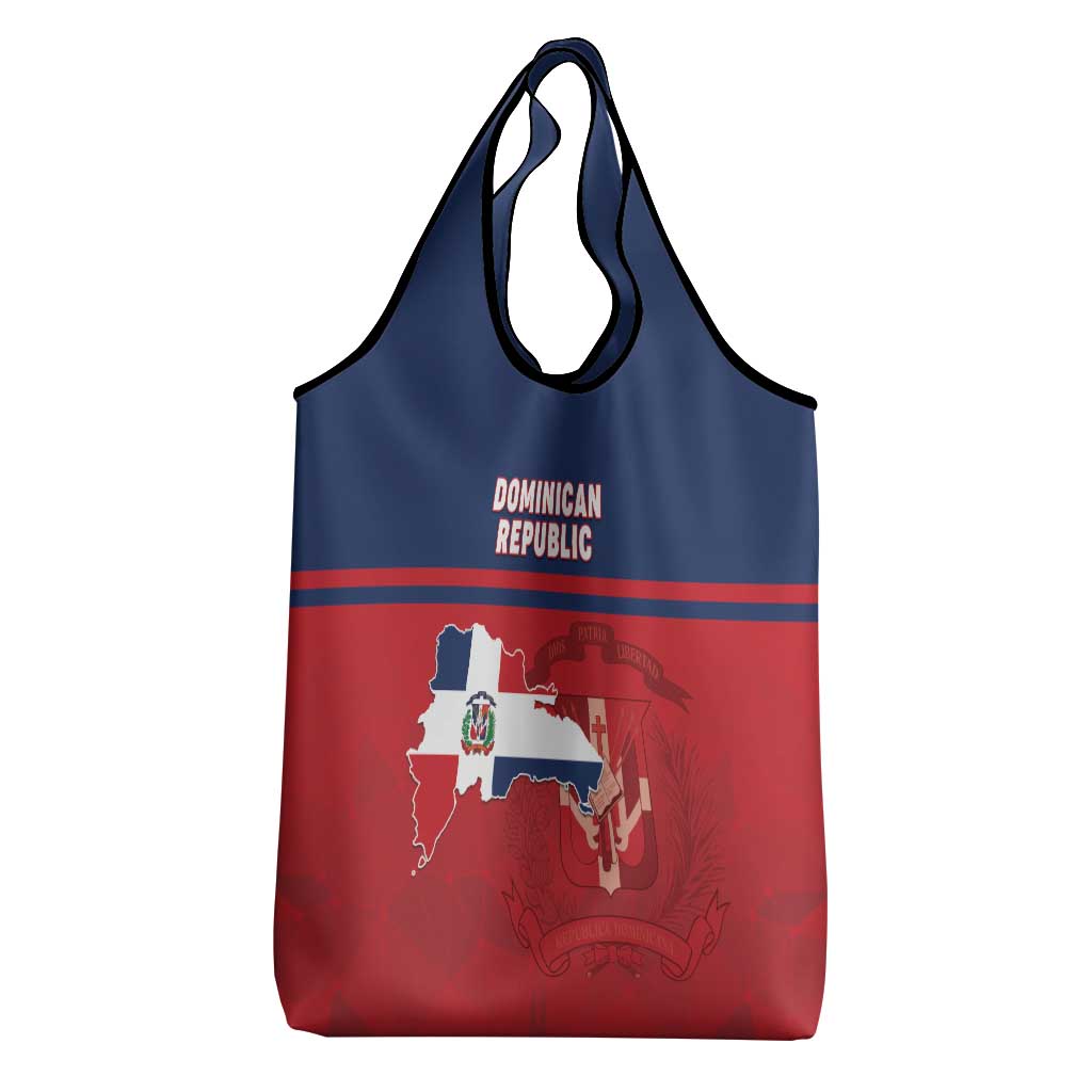 Dominican Republic Grocery Bag Dominicana Flag Map