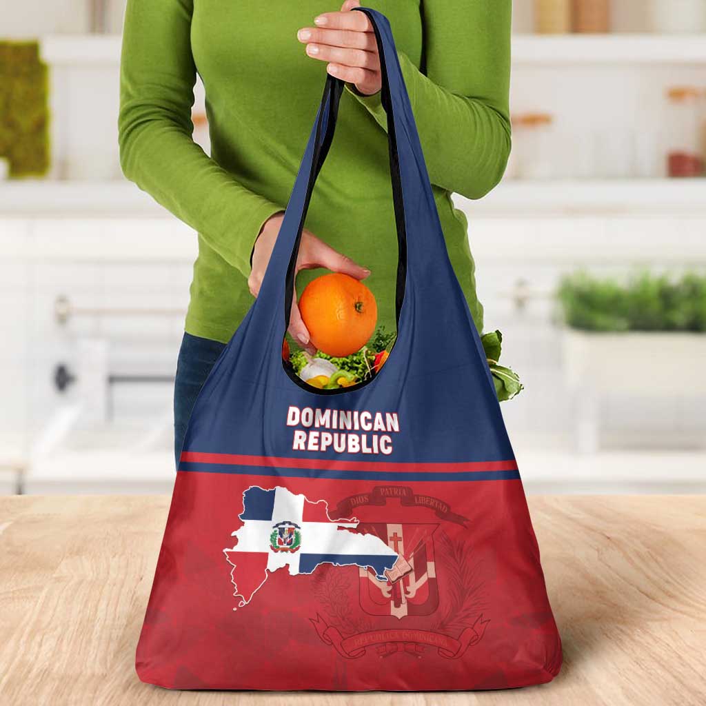 Dominican Republic Grocery Bag Dominicana Flag Map