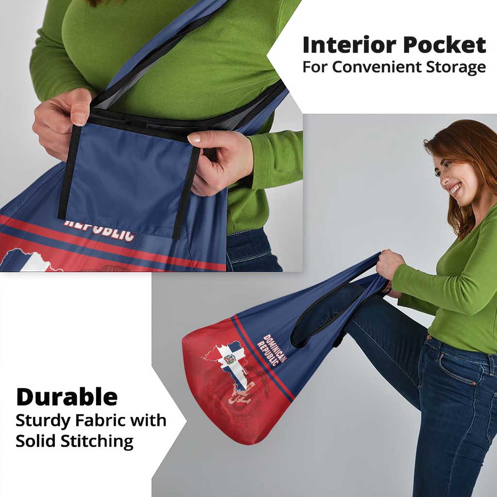 Dominican Republic Grocery Bag Dominicana Flag Map