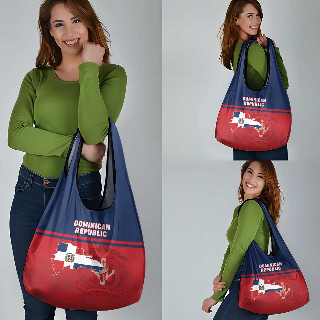 Dominican Republic Grocery Bag Dominicana Flag Map