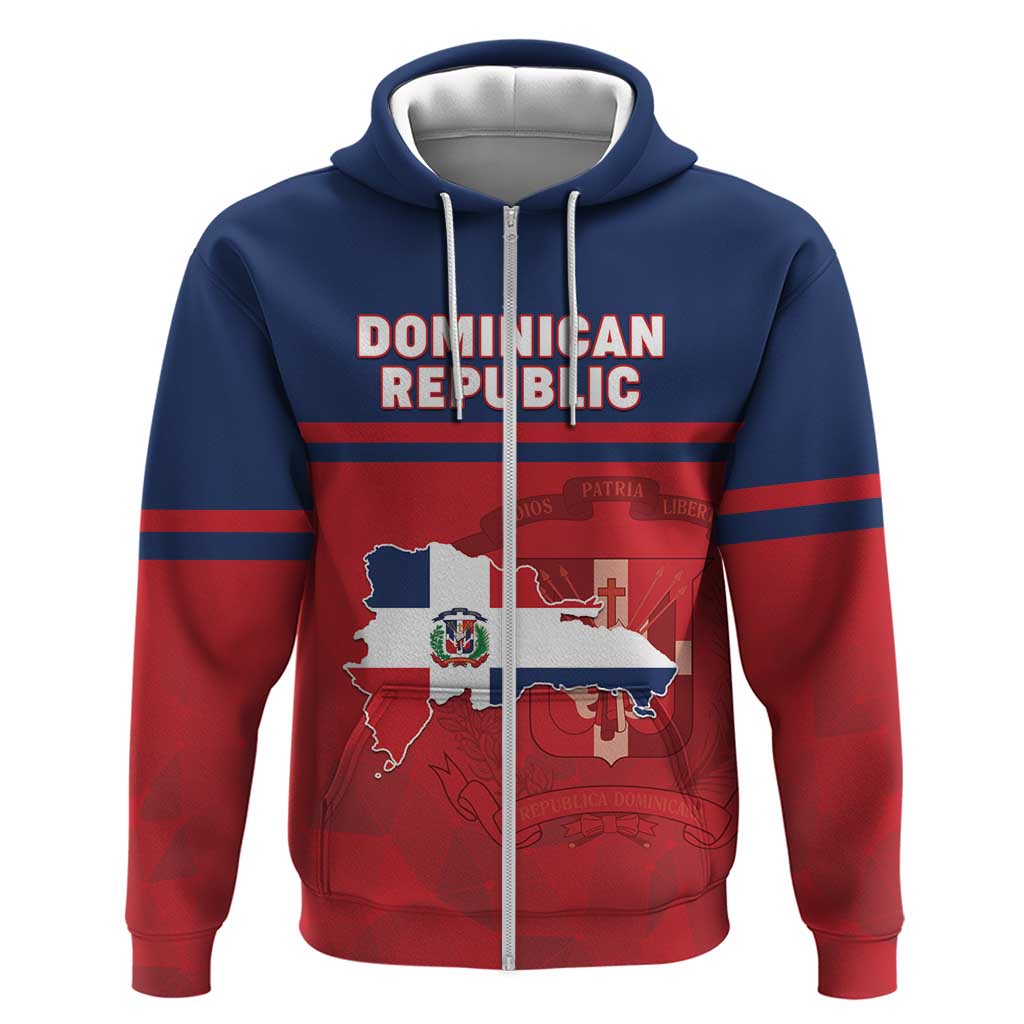 Personalized Dominican Republic Hoodie Dominicana Flag Map