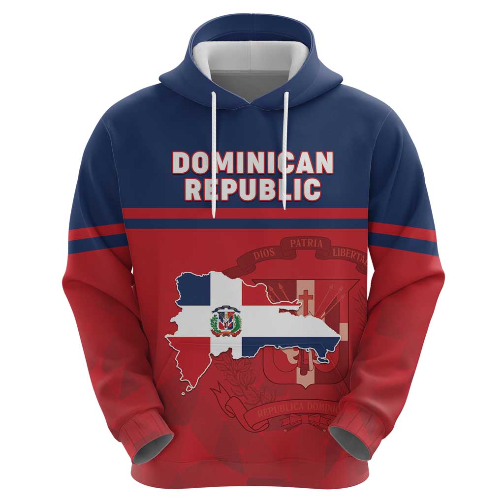 Personalized Dominican Republic Hoodie Dominicana Flag Map