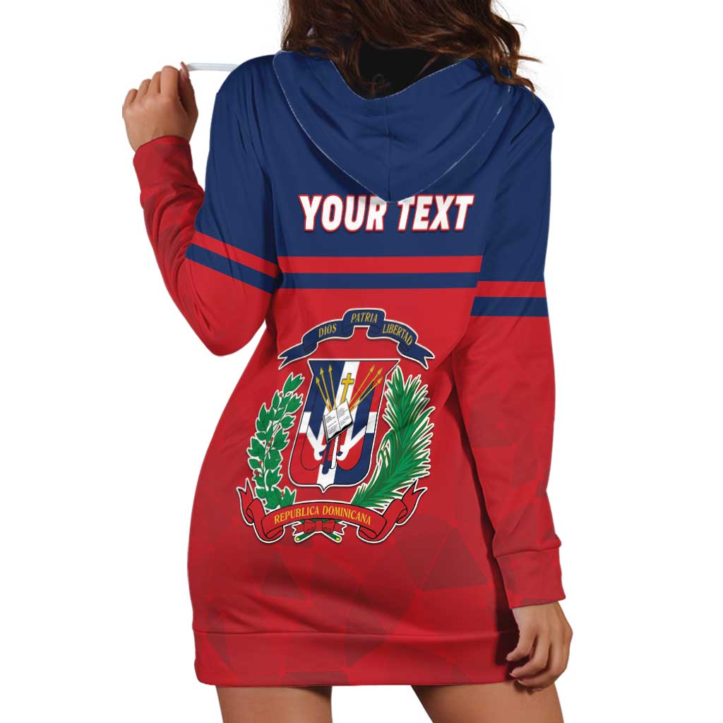 Personalized Dominican Republic Hoodie Dress Dominicana Flag Map