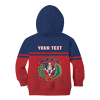 Personalized Dominican Republic Kid Hoodie Dominicana Flag Map