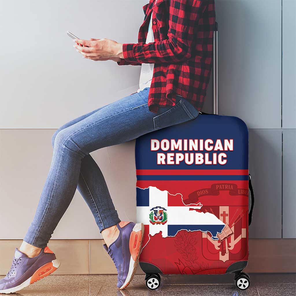 Dominican Republic Luggage Cover Dominicana Flag Map