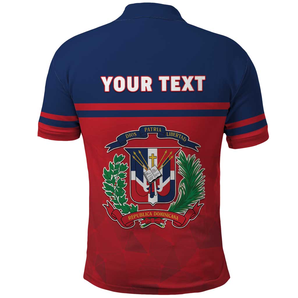 Personalized Dominican Republic Polo Shirt Dominicana Flag Map