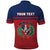 Personalized Dominican Republic Polo Shirt Dominicana Flag Map