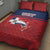 Dominican Republic Quilt Bed Set Dominicana Flag Map