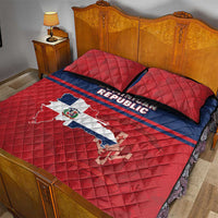 Dominican Republic Quilt Bed Set Dominicana Flag Map
