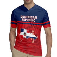 Personalized Dominican Republic Rugby Jersey Dominicana Flag Map