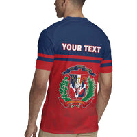 Personalized Dominican Republic Rugby Jersey Dominicana Flag Map