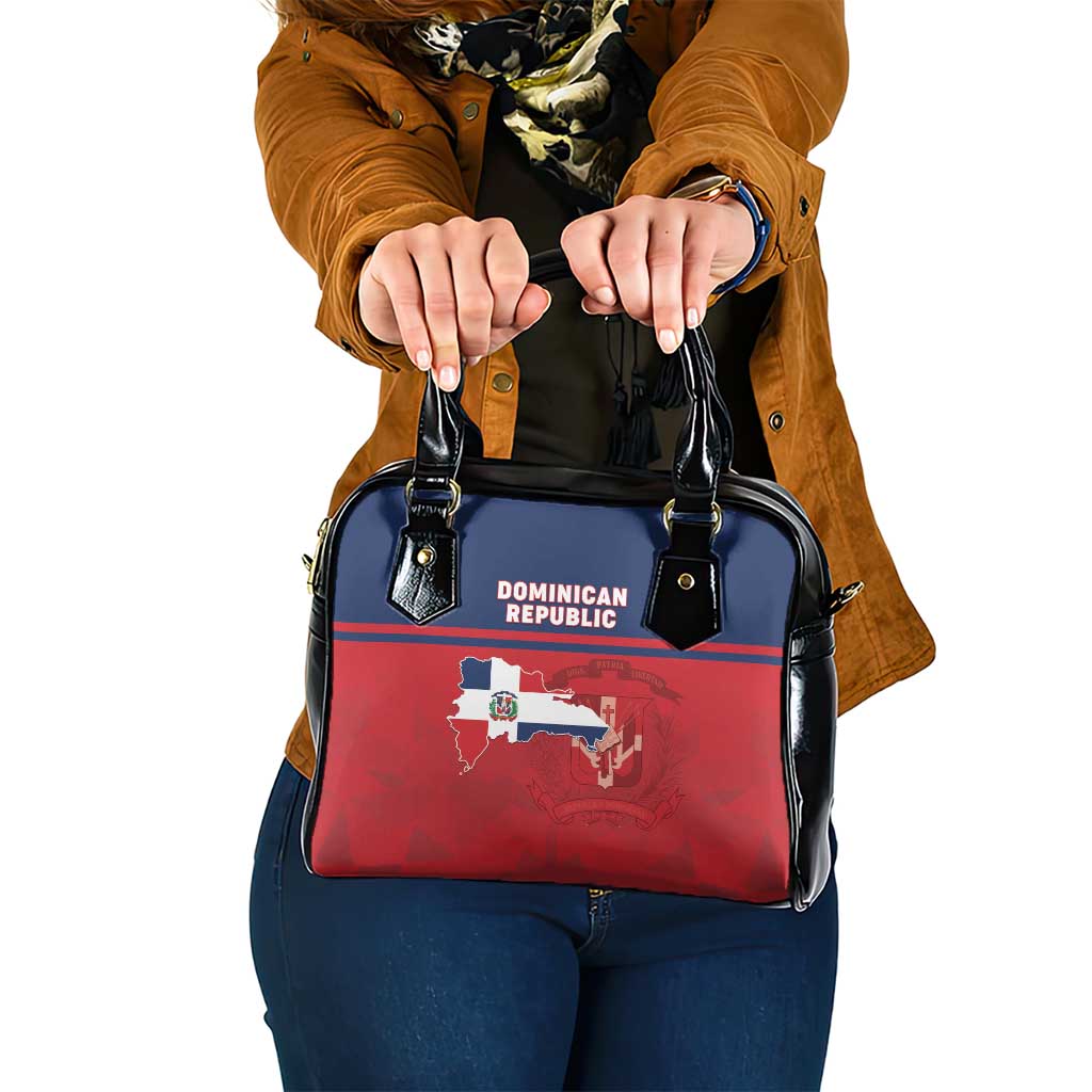 Dominican Republic Shoulder Handbag Dominicana Flag Map