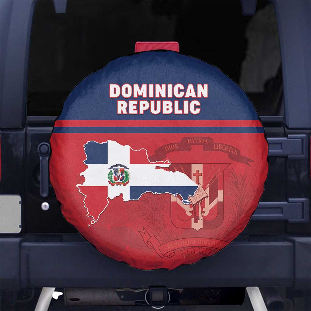 Dominican Republic Spare Tire Cover Dominicana Flag Map