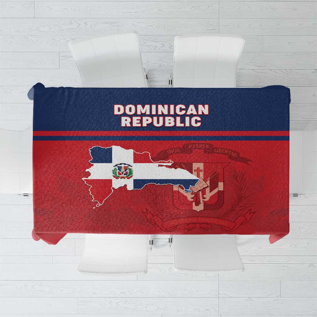 Dominican Republic Tablecloth Dominicana Flag Map