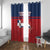 Dominican Republic Window Curtain Dominicana Flag Map