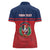 Personalized Dominican Republic Women Polo Shirt Dominicana Flag Map
