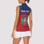 Personalized Dominican Republic Women Sleeveless Polo Shirt Dominicana Flag Map