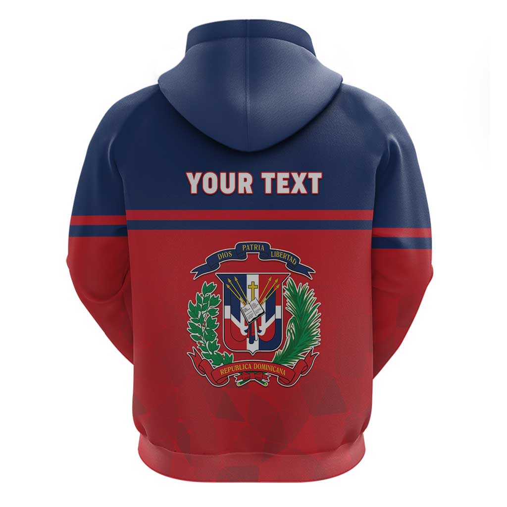 Personalized Dominican Republic Zip Hoodie Dominicana Flag Map
